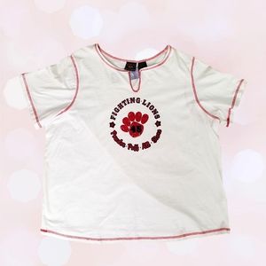 SOLD Y2k Plus Size Glitter Athletic Varsity style Graphic Tee